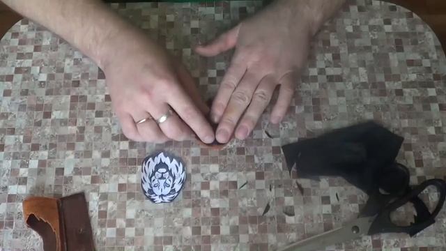 Аппликация из кожи. смотреть онлайн