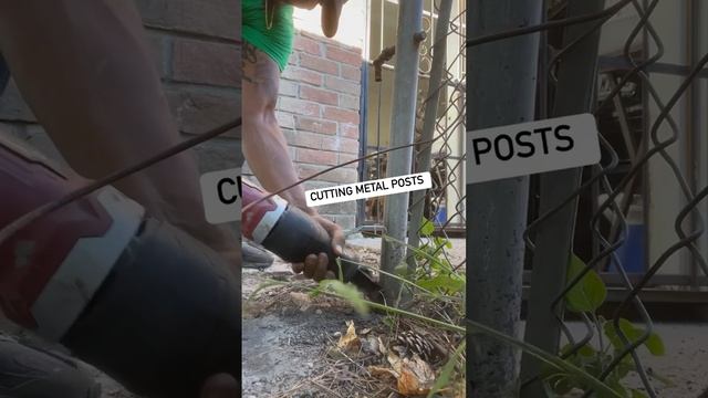 Sawzall skills! Cutting metal posts with the reciprocating saw! смотреть онлайн