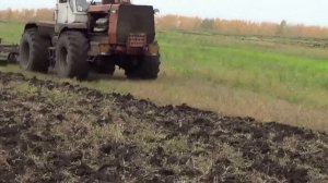 Культивация по стерне трактор ХТЗ Т-150К культиватор КПЭ-3.8