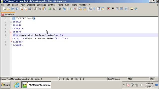 Learn HTML Code: Article tag смотреть онлайн