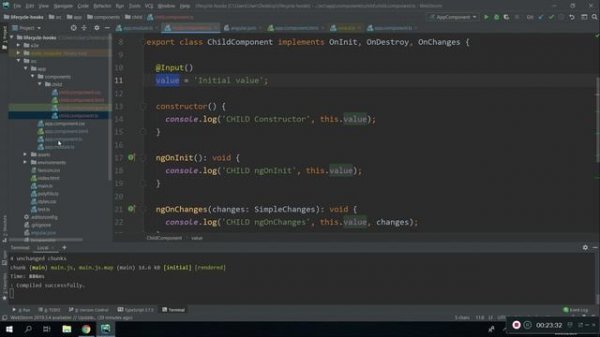 Angular для новичка. Angular lifecycle hooks. Angular  жизненный цикл компонента