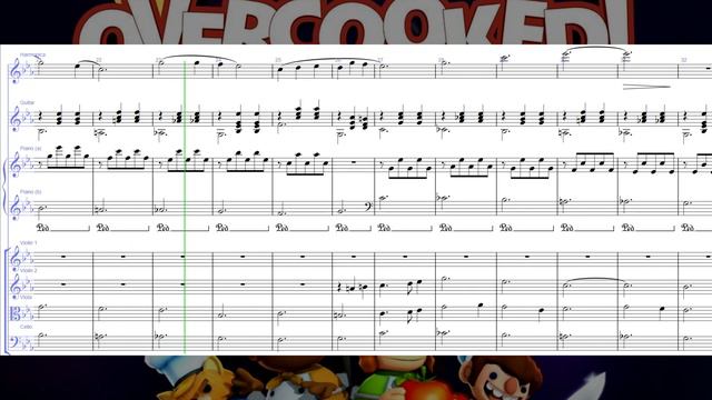 "Main Menu" theme from Overcooked - Music Sheet Score - Sibelius Transcription (short version) смотреть онлайн