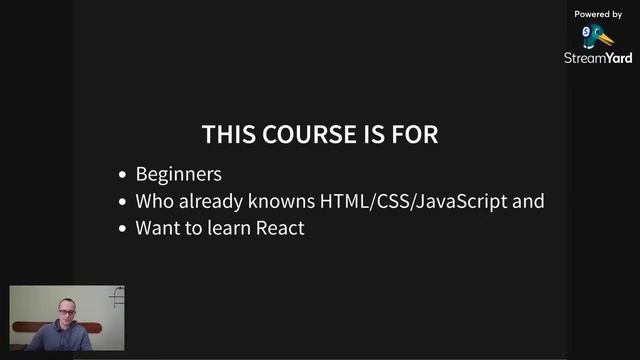 Free React Course for Beginners - About the course смотреть онлайн
