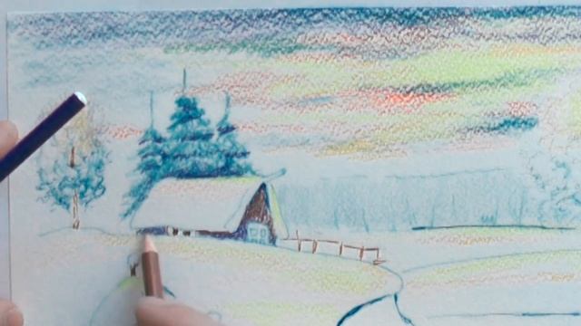 Видео-урок рисования зимнего пейзажа от тм STABILO смотреть онлайн