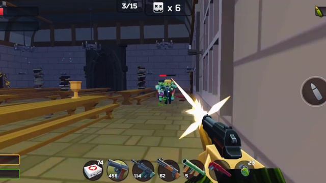 pixel combat zombie strike android gameplay | zombie attack in hall смотреть онлайн