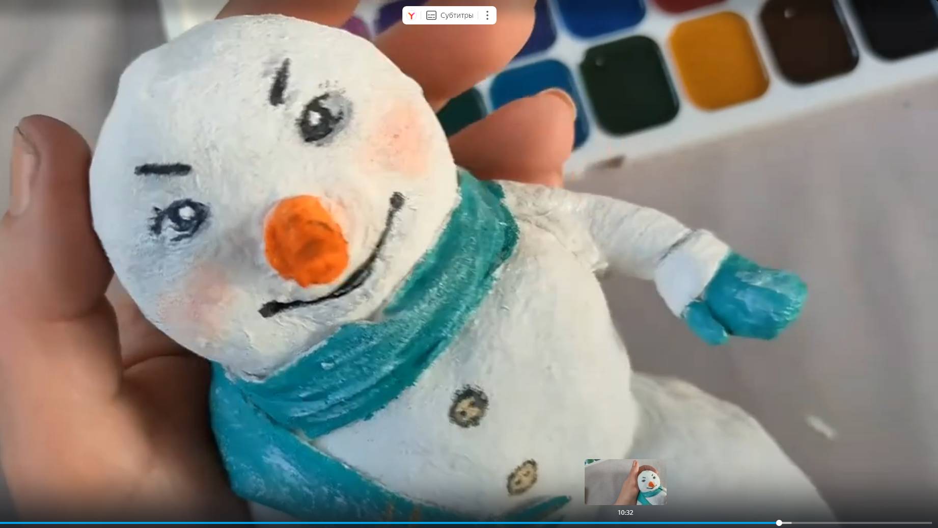 50....а я на репетицию!!! Раскрашиваю Снеговика!!! смотреть онлайн