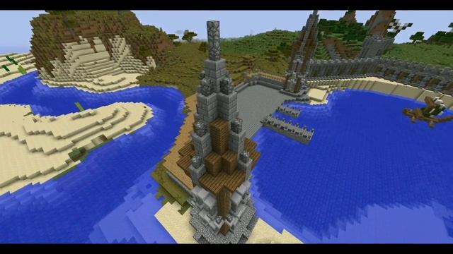 Морской порт в minecraft. (Средневековье) смотреть онлайн