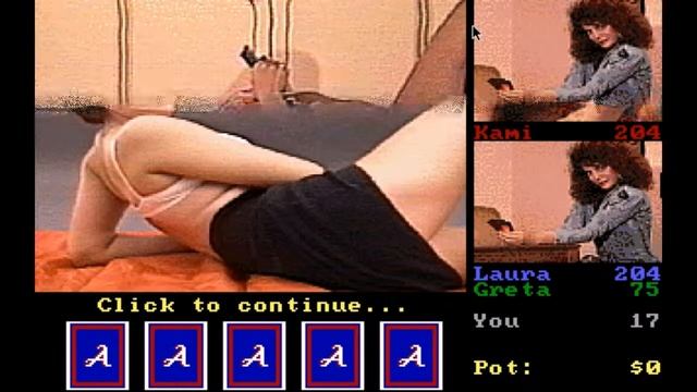 Strip Poker 3 PC 1991 Gameplay смотреть онлайн