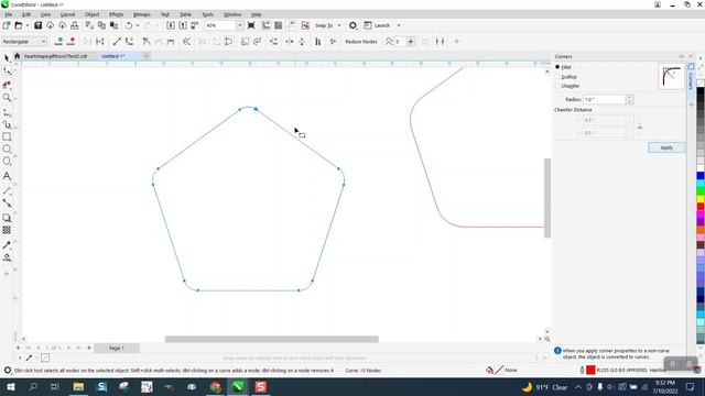 Corel Draw Tips & Tricks Round the Corners of Polygon смотреть онлайн
