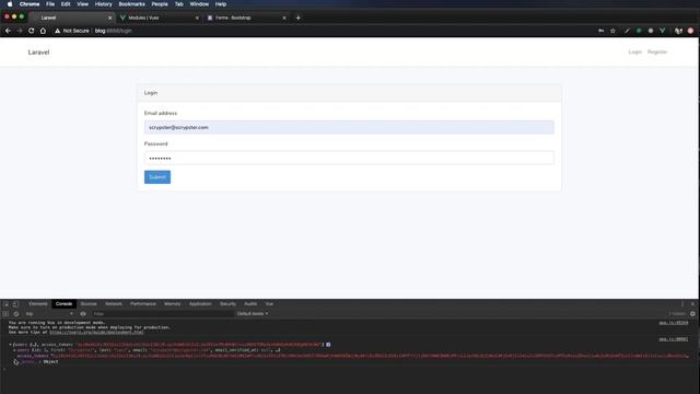User Login, Access Token, & State Management with Vuex and Laravel смотреть онлайн