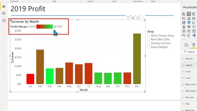 Power BI - Gradient Legend