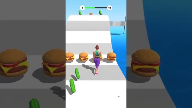 MAX LEVEL Fat 2 Fit Game - All Level complete Review Gameplay Fat 2 fit Resist the burgers to win смотреть онлайн