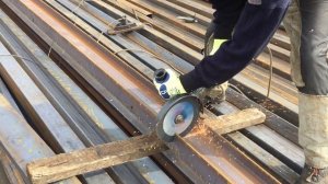 Как правильно порезать балку, двутавр №18, болгаркой.