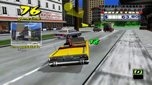Crazy Taxi - Gameplay Español - Modo Arcade - 1080pHD смотреть онлайн