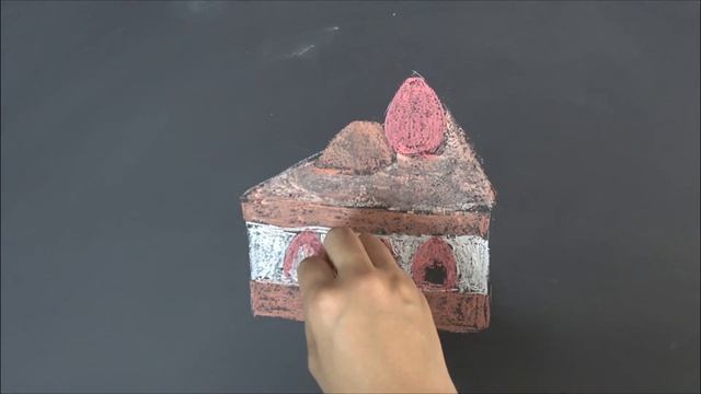 [黒板アート]カフェのメニューボードに使えるチョークアート！簡単なチョコレートケーキの描き方　how to draw a cake /easy drawing step by step#diy смотреть онлайн