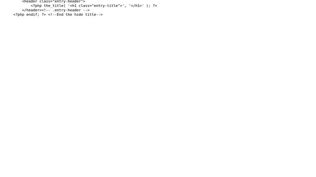 Wordpress: Hide Page Title with Post Meta смотреть онлайн
