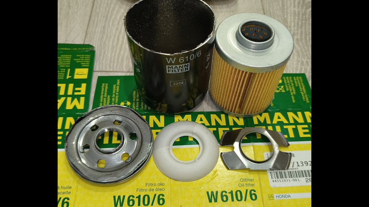 Распил масляного фильтра MANN W610/6 смотреть онлайн