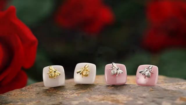 Custom 925 Butterfly Stud Earring ceramic jewelry смотреть онлайн