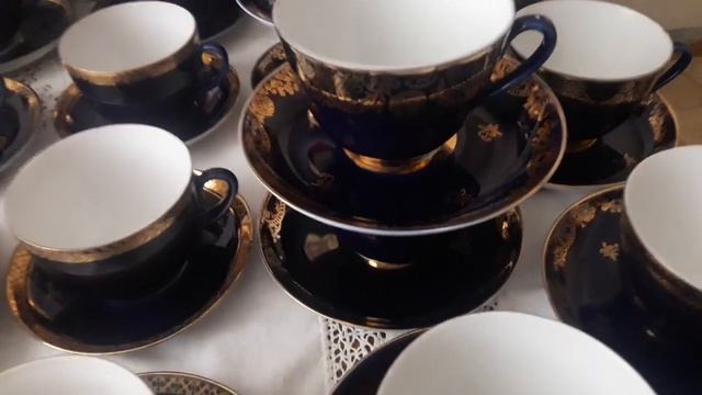 Советский фарфор.ЛФЗ.Кобальт!!!Чайные пары.??????? смотреть онлайн