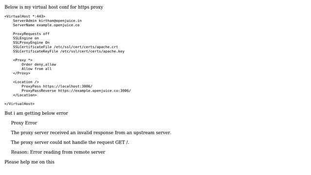 502 proxy error apache reverse proxy смотреть онлайн