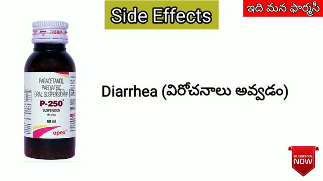 paracetamol 250 mg syrup in telugu | uses, how to take?, side-effects, precautions, | P-250mg Syrup смотреть онлайн