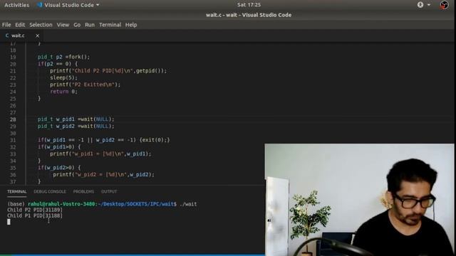 wait() /waitpid() System Call | Monitoring Child Process | Waiting Child to Finish смотреть онлайн