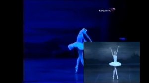 Молодая солистка Большого театра Волочкова и 40-летняя Лопаткина. (Лебедь - Захарова)