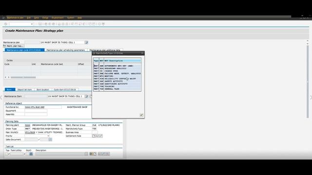 SAP - IP42 - Maintenance Plan - Creating a Maintenance Plan in SAP Step 2 смотреть онлайн
