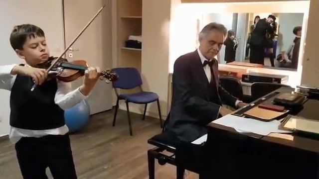 Virtuosos | Teo Gertler And Maestro Andrea Bocelli Rehearsal | Schubert: Ave Maria