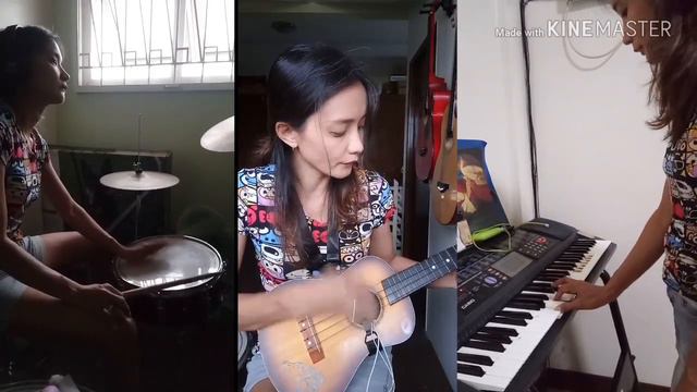 One day/No Woman No Cry mash up (ukulele, piano, drums) смотреть онлайн