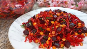 Беру Свёклу и готовлю Очень Вкусный Салат. Без майонеза!  Легкий и Полезный Салат из Свеклы.