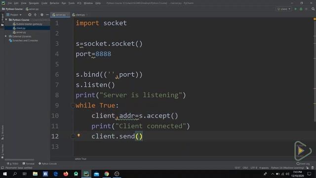 Socket Programming in Python | Socket Programming Tutorial смотреть онлайн