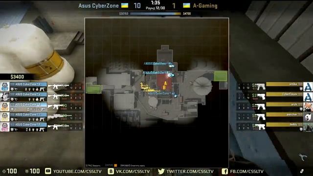 ASUS CYBERZONE vs A Gaming Game 2 ESWC RU & UA смотреть онлайн