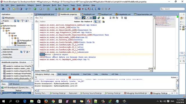 ADF Handling Exceptions In Model Layer смотреть онлайн