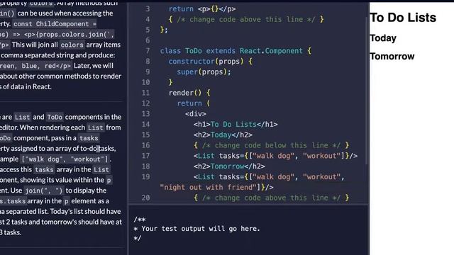 FCC - Pass An Array As Props - SOLUTION !!! смотреть онлайн