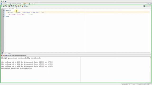 How to create a PL/SQL stored procedure with using IN & OUT parameters in Oracle Database смотреть онлайн