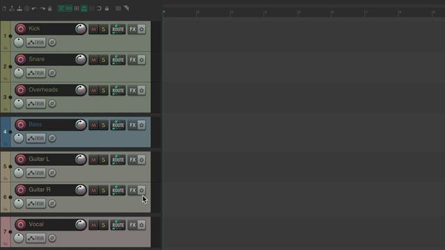 Visual Track Spacers In REAPER 7