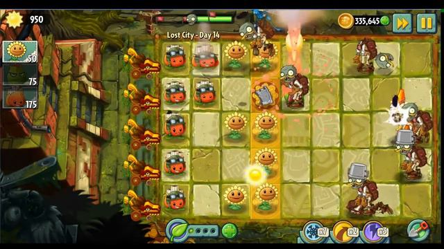 Растения против зомби 2/Plants vs Zombies 2 : Lost City миссия 14 смотреть онлайн