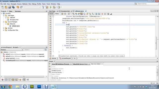 creacion servlet en Netbeans 7.3 смотреть онлайн