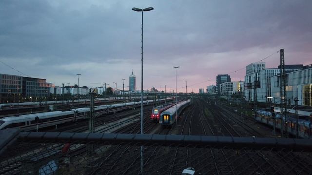 Поезда в Германии. Главный вокзал Мюнхена. DeutscheBahn, Regio DB, Meridian, S-Bahn