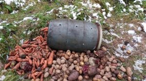 Подкормка кабана. Самодельная кормушка.