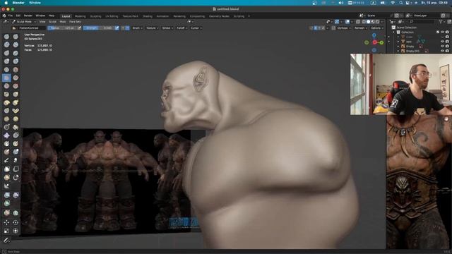 Персонаж в Blender. Тело #4 смотреть онлайн