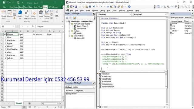 EXCEL VBA'DE EN KOLAY ARRAY ( DİZİ ) KULLANIMINI SAĞLAYAN CLASS - KOD AÇIKLAMADAKİ LİNKTE смотреть онлайн