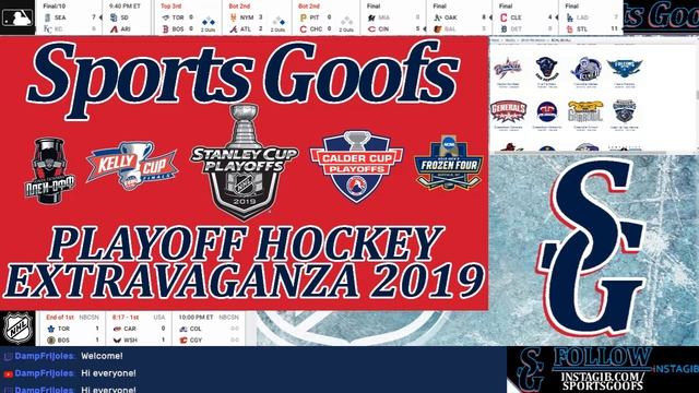 SPORTS GOOFS: 2019 PLAYOFF HOCKEY SPECIAL #NHL #AHL #ECHL #KHL #NCAA смотреть онлайн