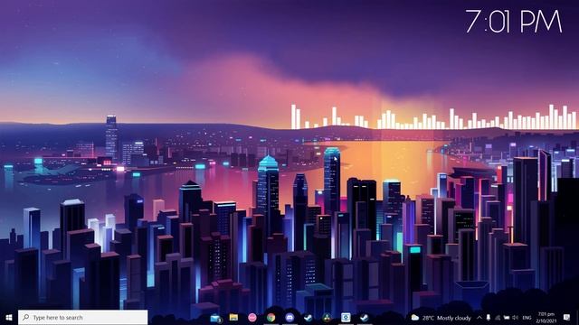 Wallpaper Engine - Neon Skyline [4K] by Me смотреть онлайн