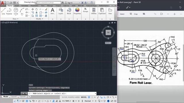 AutoCAD 2D Form Roll Lever / Practice Exercise:-22 Basic & Advance смотреть онлайн