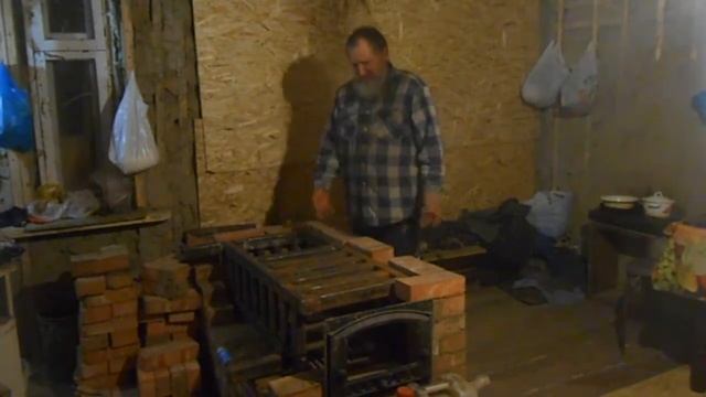 Котел-теплообменник сделанный своими руками из профильной трубы, для печи голландки, ставлю на мест смотреть онлайн