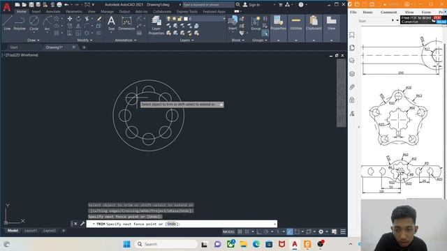 AUTOCAD 2D LATIHAN 5 смотреть онлайн