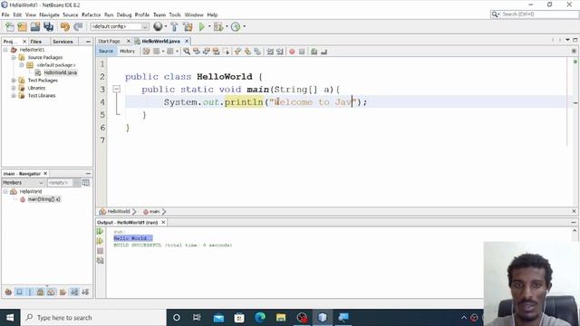 Java Part 1- Writing first java program - Hello World смотреть онлайн