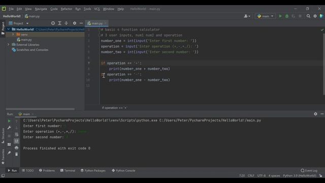 How to Make a Simple Calculator With Python | Python Beginner Projects смотреть онлайн